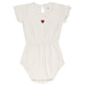 Cotton - Embroidered Heart and Star Collection-Romper - HoneyBug 