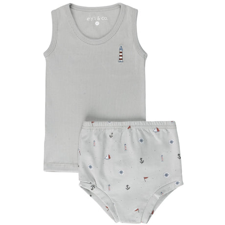 Cotton - Printed Nautical Collection - Tee & Bloomer - HoneyBug 