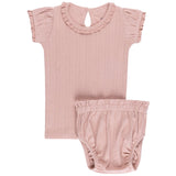 Pointelle Collection- Top + Bloomer - HoneyBug 