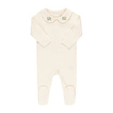 Jersey Cotton -Embroidered Collar Collection- Footies - HoneyBug 