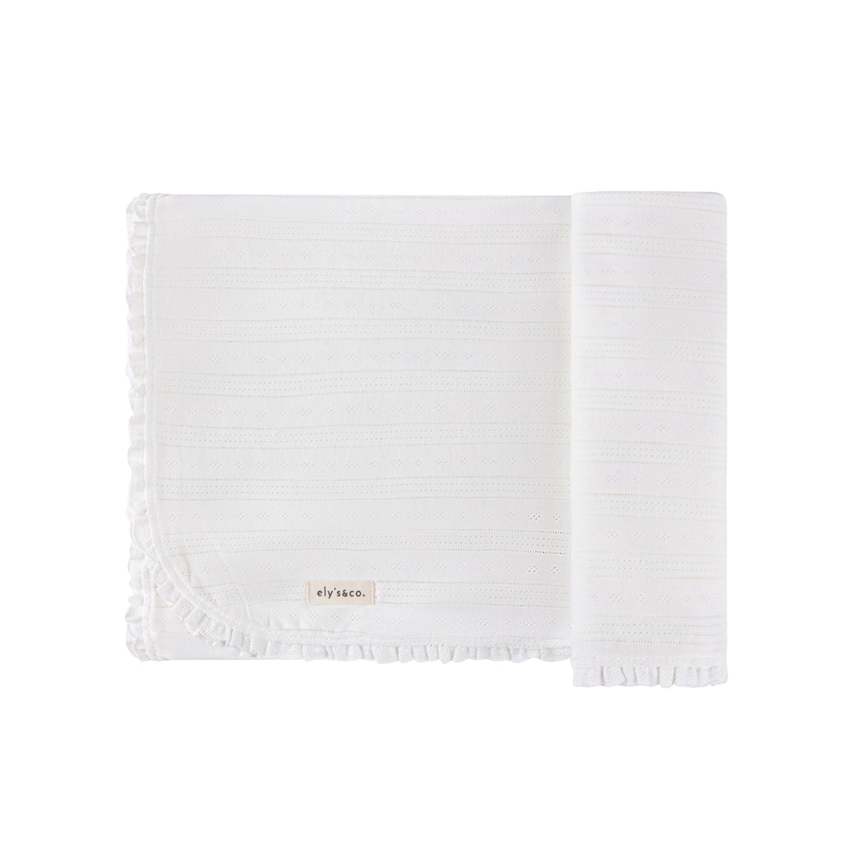 Pointelle Collection - Blanket - HoneyBug 