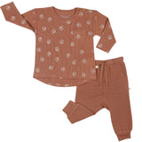 Organic Long Sleeve Tee & Pant Set - Peace