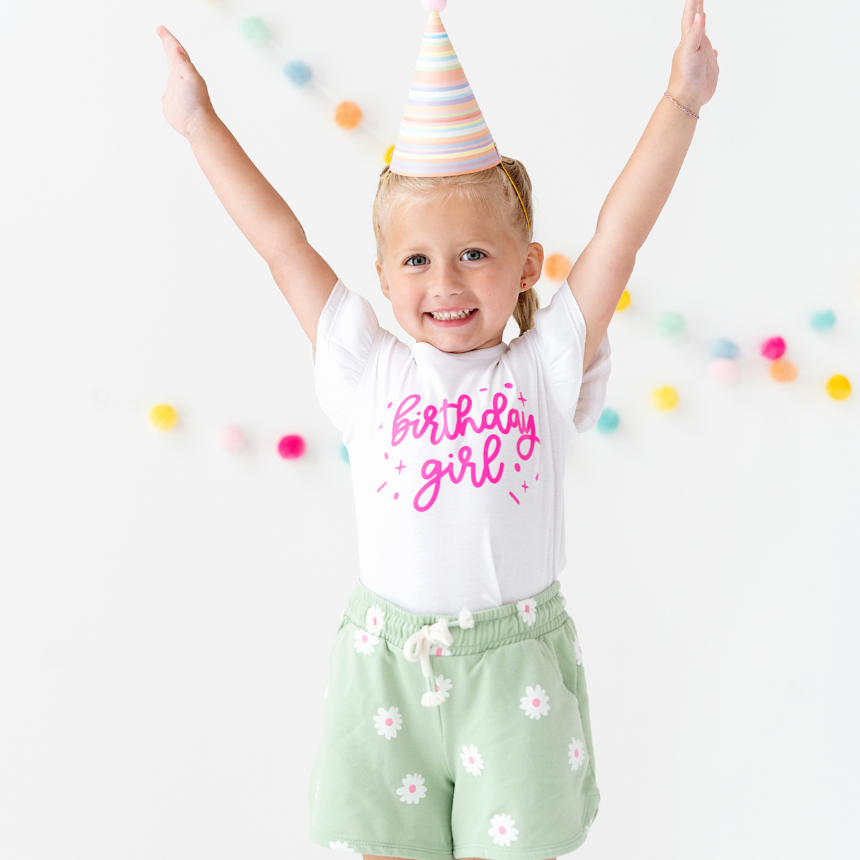 Birthday Girl Ruffled Sleeve - HoneyBug 