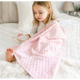 Baby & Toddler Minky Blanket - Woodland Tribe Pink