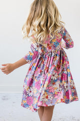 Mauve What's Up Buttercup Twirl Dress