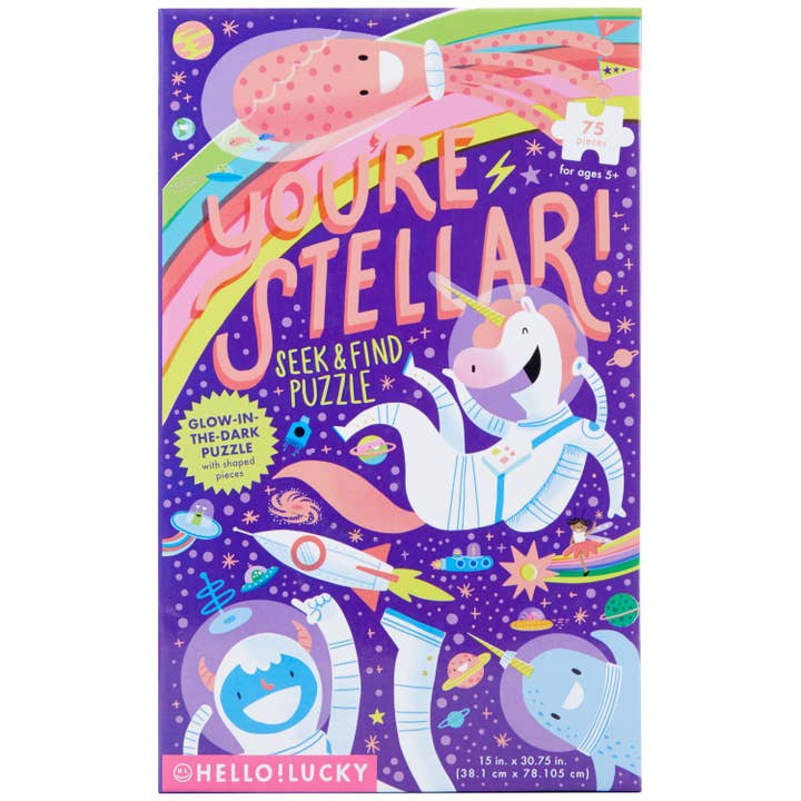 Hello!Lucky You're Stellar Seek & Find Puzzle - HoneyBug 