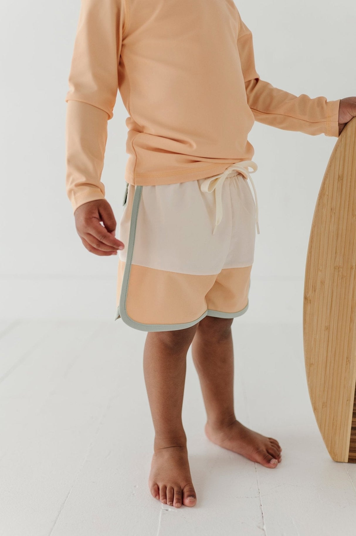 Boy's Long Sleeve Rash Guard Swim Shirt