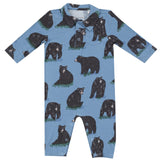 Polo Romper - Black Bears