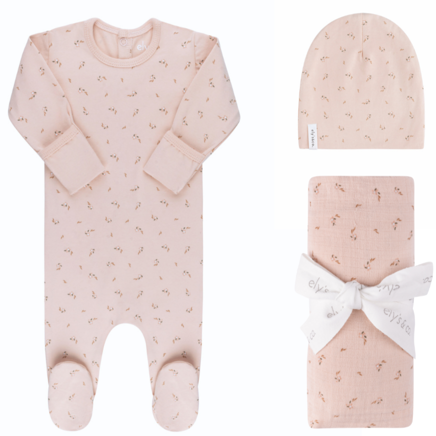 Cotton - Printed Floral - Take Me Home Sets - HoneyBug 