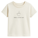 Mama's Coffee Date - Organic Cotton Kids Graphic Tee - HoneyBug 