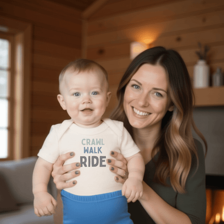 graphic bodysuit |crawl walk ride - HoneyBug 