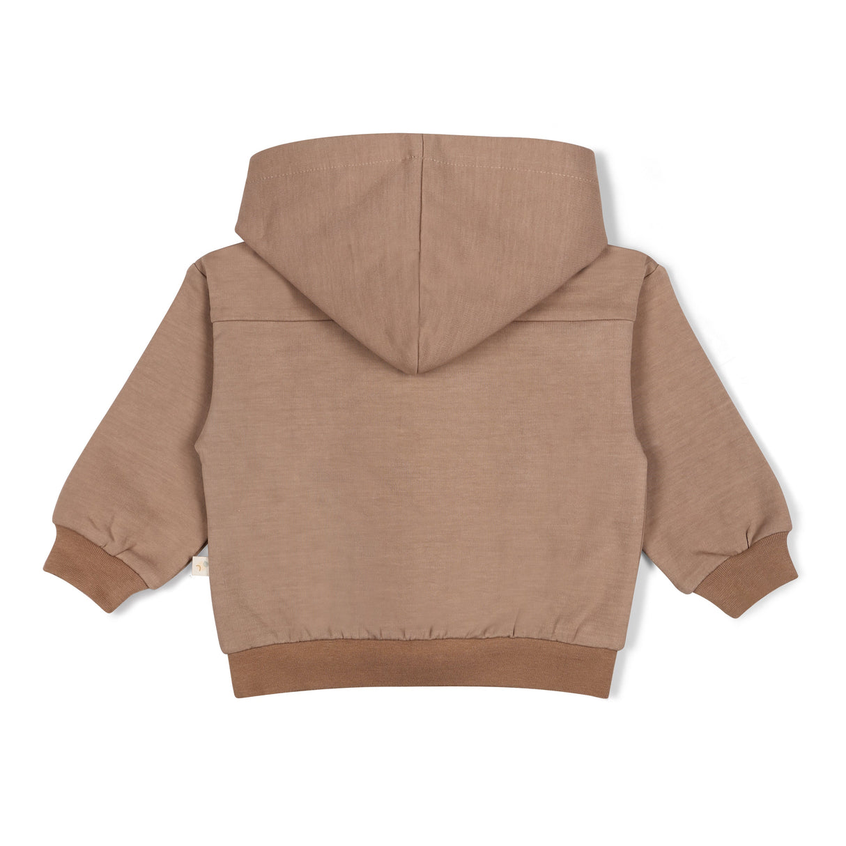 Organic Fleece Henley Hoodie - Taupe