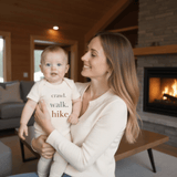 graphic bodysuit | crawl walk hike - HoneyBug 