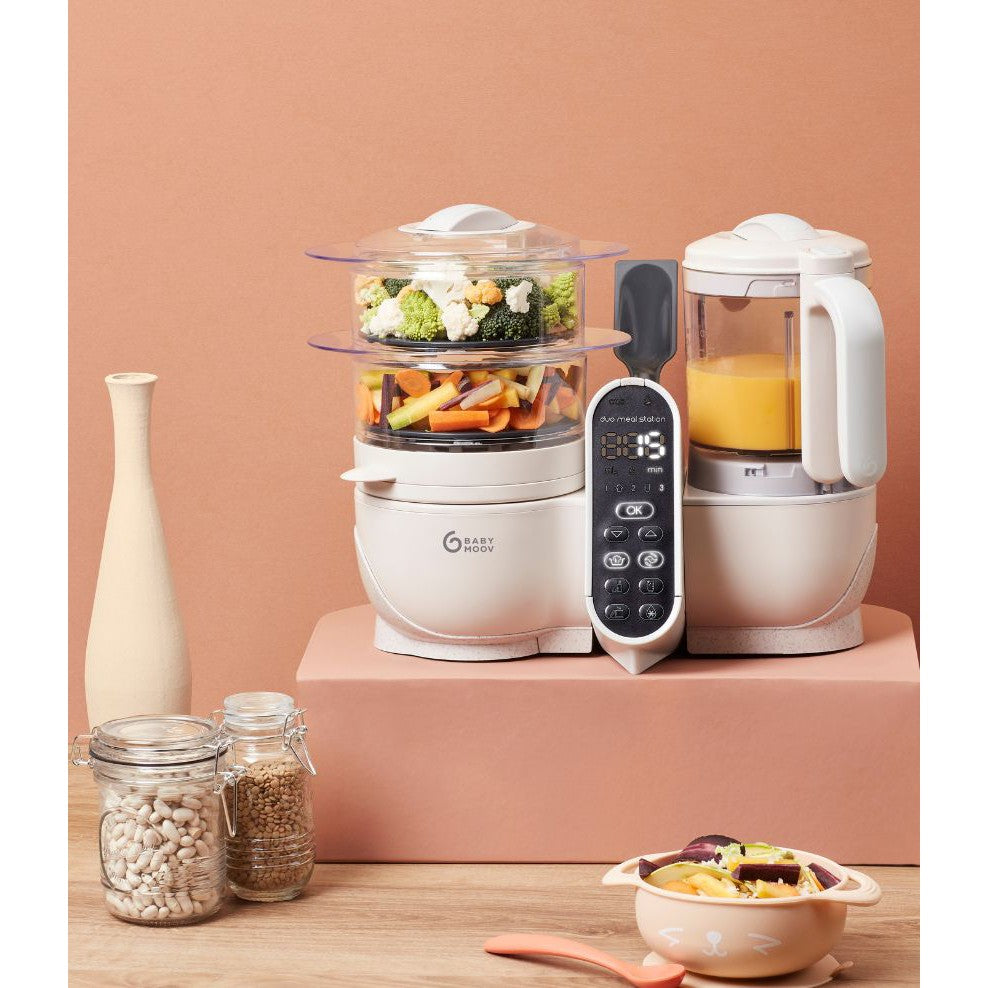 Duo Meal Station Baby Food Maker + 4 Free Food Containers - HoneyBug 