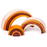 Natural Wooden Stacking Rainbow - Large