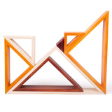 Natural Wooden Stacking Triangles