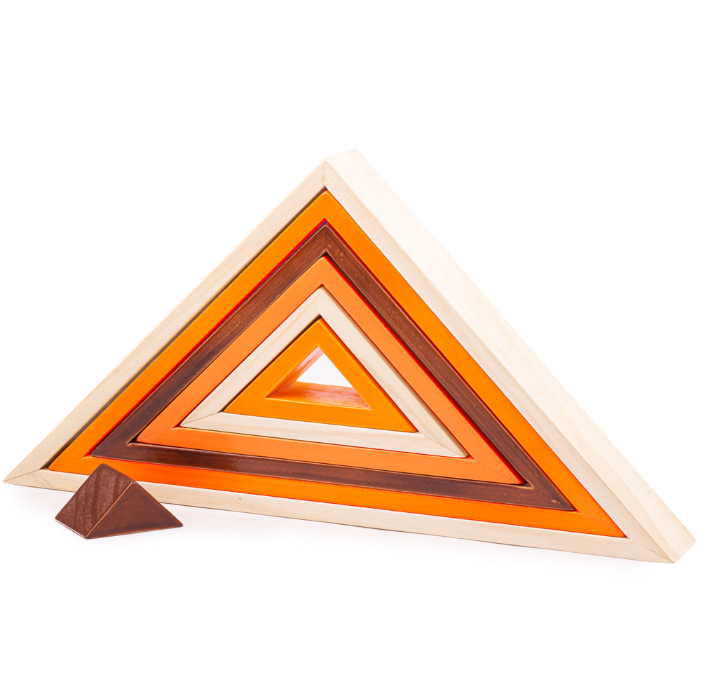 Natural Wooden Stacking Triangles