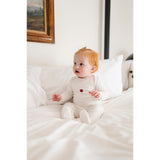 Cotton - Embroidered Heart and Star Collection - Footie - HoneyBug 