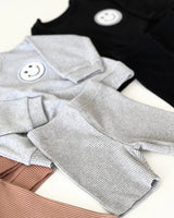 Biker Shorts Set | Gray - HoneyBug 