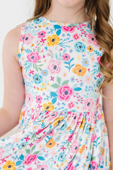 Sunshine Blooms Tank Twirl Dress