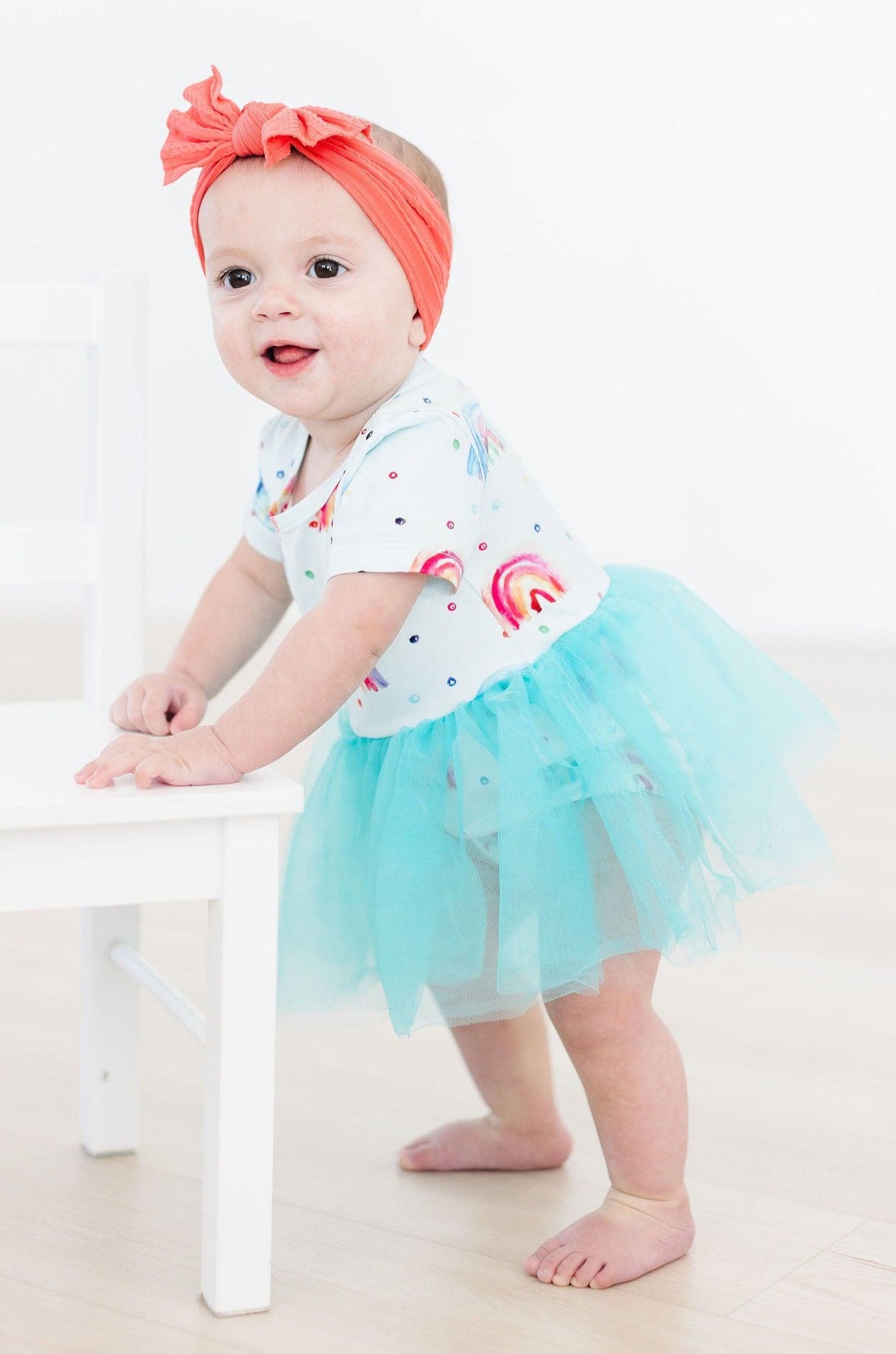 Rainbow Grooves Tutu Bodysuit