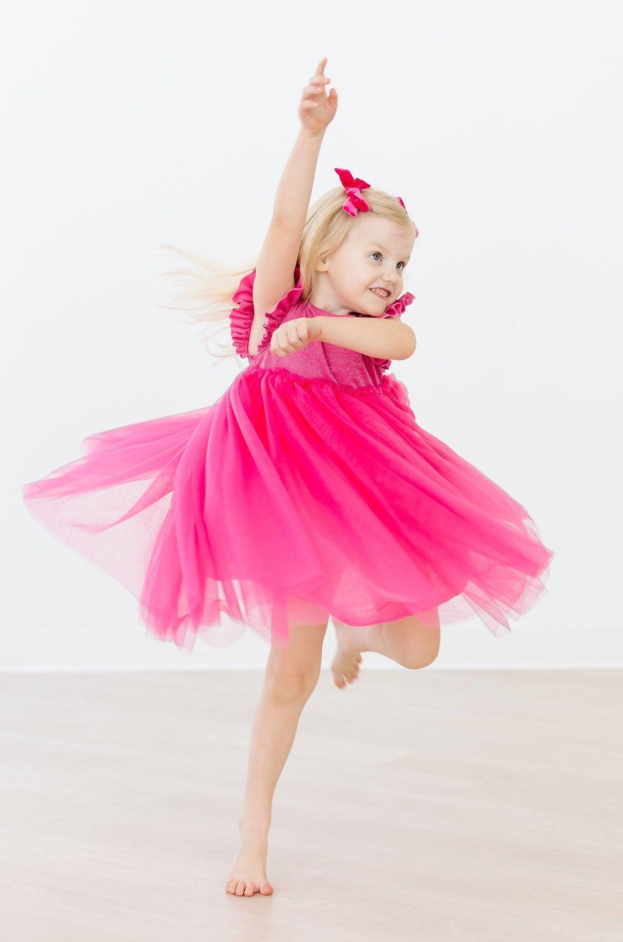 Hot Pink Shimmer Tutu Dress