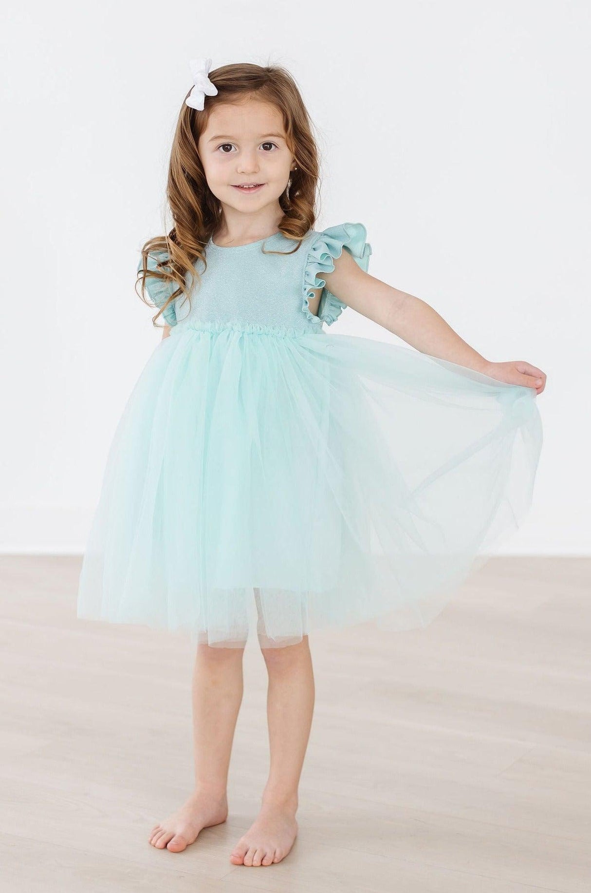 Sage Shimmer Tutu Dress