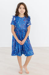 SALE Spark-tacular S/S Ruffle Twirl Dress