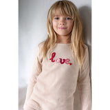 Braided Waffle Love Loungewear Set, Girl - HoneyBug 