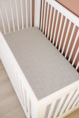 Desert Sage Muslin Crib Sheet - HoneyBug 