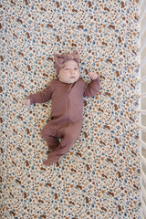 Harvest Floral Muslin Crib Sheet - HoneyBug 