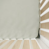 Sage Bamboo Stretch Crib Sheet - HoneyBug 
