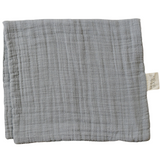Dusty Blue Muslin Burp Cloth - HoneyBug 