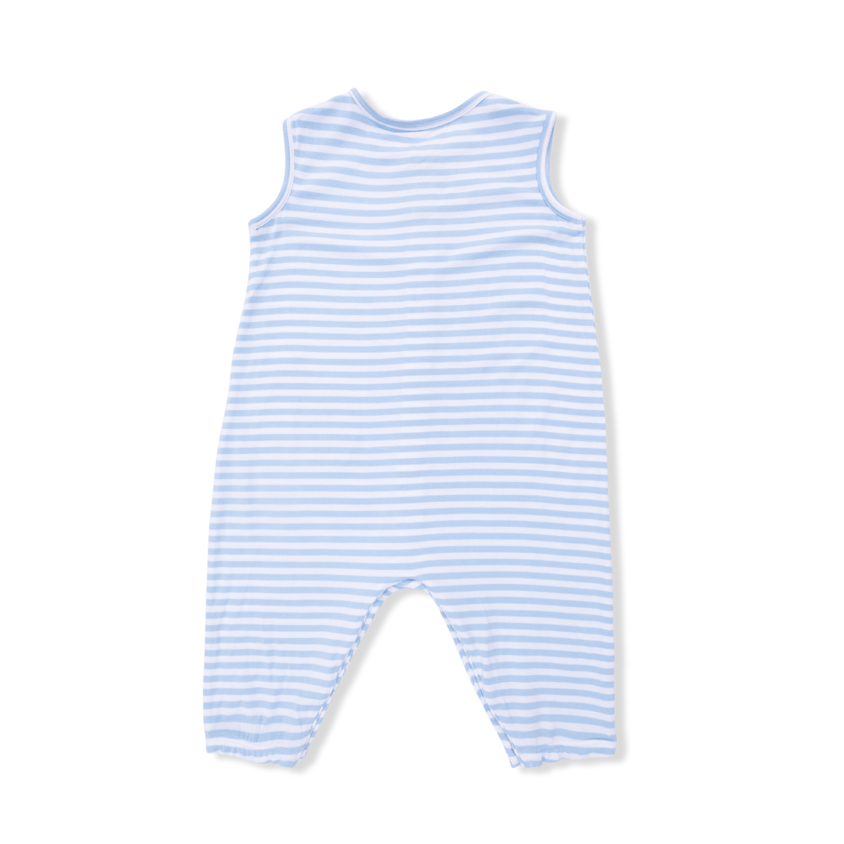 Bubbly Sailboat Stripe - Sleeveless Romper