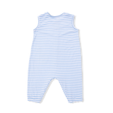 Bubbly Sailboat Stripe - Sleeveless Romper