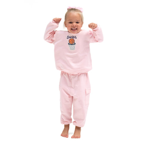 Pink Oversized Sweatshirt - HoneyBug 