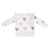 Ruffle Sweatshirt - HoneyBug 