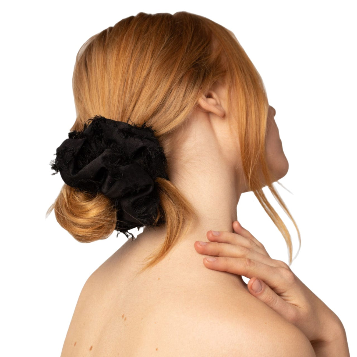 Brunch Scrunchie - Frayed Black