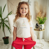 graphic tee | happy holidays tree - HoneyBug 