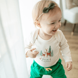 long sleeve graphic bodysuit | deer to my heart - HoneyBug 