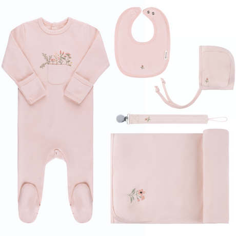 Cotton - Pocket Full of Flowers Collection-Deluxe Take Me Home Sets - HoneyBug 