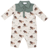 L/S CowBoy Romper - Bison Families