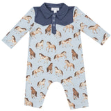 L/S Cowboy Romper - Horses