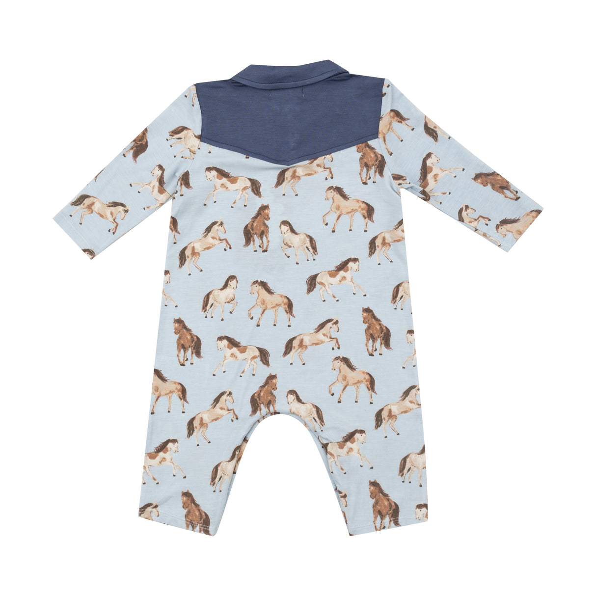 L/S Cowboy Romper - Horses