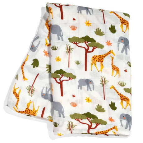 In The Savanna Bamboo Swaddle - HoneyBug 