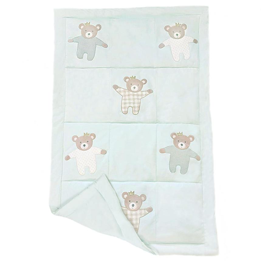 Bedtime Prince Bear Cotton Quilt