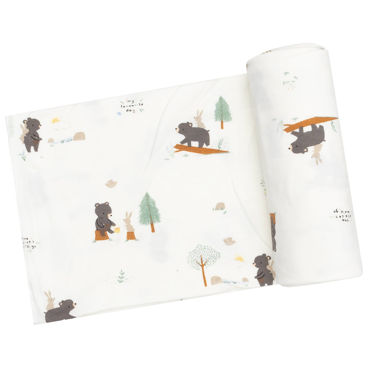 Swaddle Blanket - Bear And Bunny Adventures