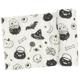 Swaddle Blanket - Black And White Halloween