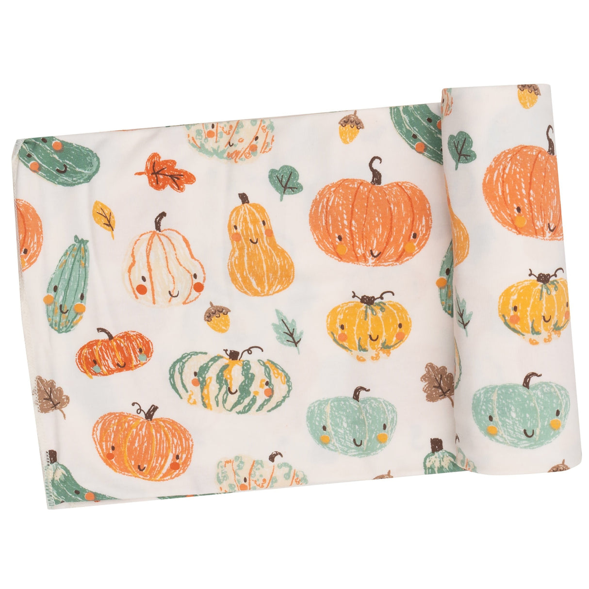 Swaddle Blanket - Crayon Pumpkins