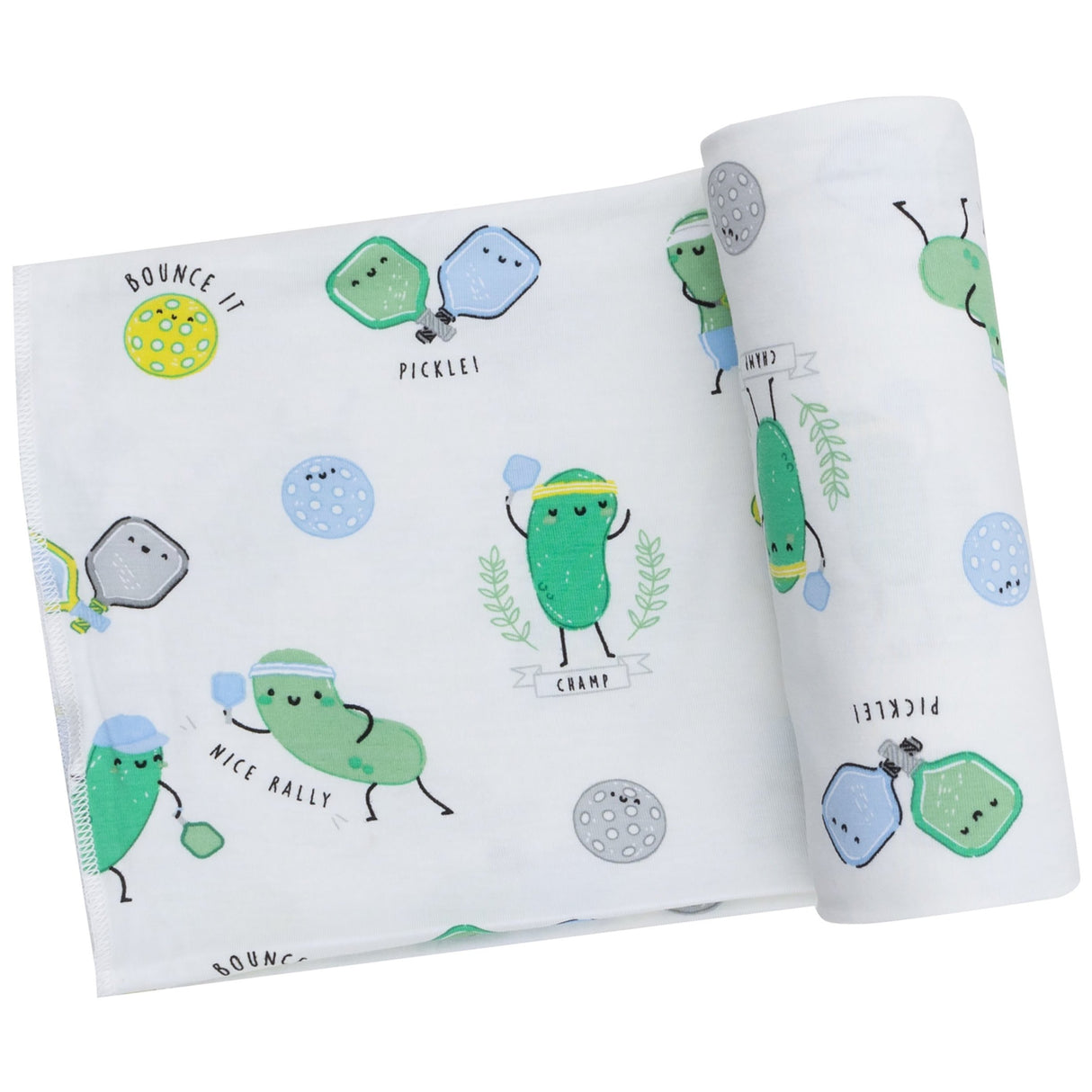 Swaddle Blanket - Pickleball Blue